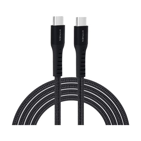 Buy Hyphen Type C To Type C 6 6 Feet 2m Cable Aluminium Shell Black Online Croma