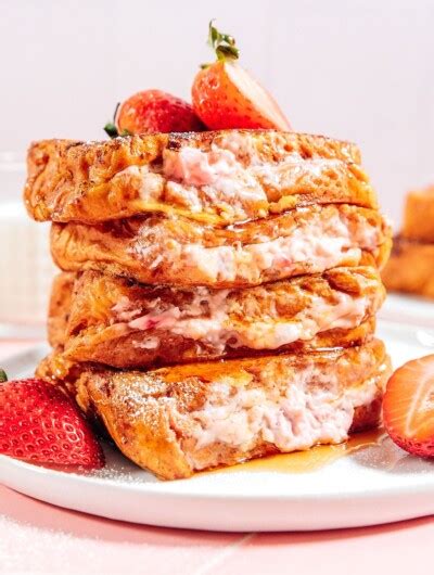 Strawberry Cheesecake Stuffed French Toast Live Eat Learn