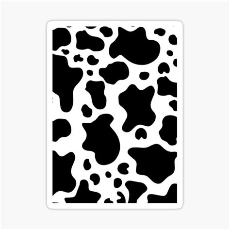 Cow Print Pattern Sticker For Sale By Cloudvity Redbubble