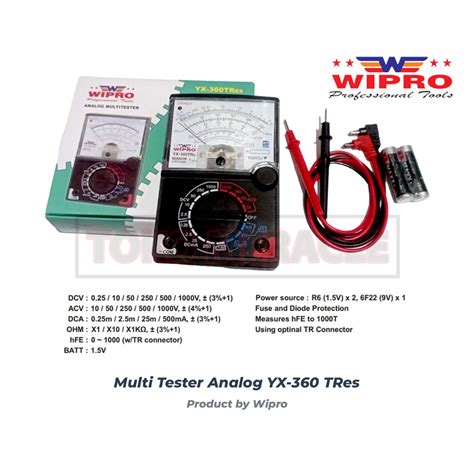 Jual Wipro Multi Tester Analog Yx Tres Avometer Jarum Shopee