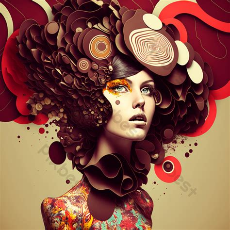 Modern And Creative Fashion Manipulation Woman Digital Illustration