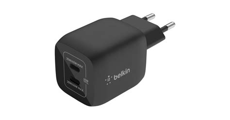 Belkin BoostCharge Pro 2 Poorts USB C GaN Wandlader Met PPS 45 W Zwart