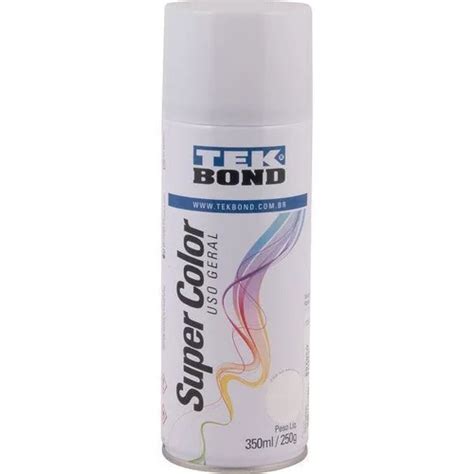 6 Unidades Spray Tekbond Branco Fosco 350Ml Tekbond