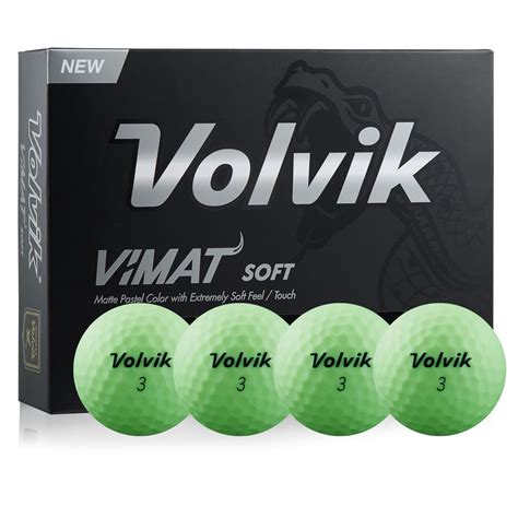 Volvik Vimat Soft Golf Balls Green Dozen Rebel Sport