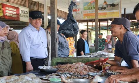 Harisson Pantau Harga Bahan Pokok Di Pasar Sukabangun Ketapang Gencil