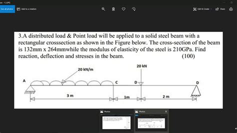 ANSYS APDL Exercise 3 Distributed Load Point Load Applied To A