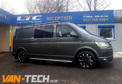 VW T6 Stainless Steel Side Bars Sportline Style Van Tech