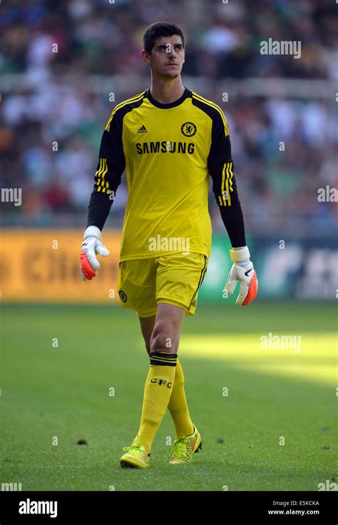 Bremen Germany 03rd Aug 2014 Chelsea S Goal Keeper Thibaut Courtios