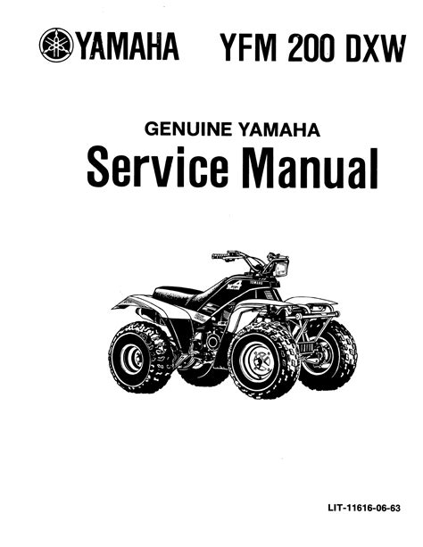 Yamaha Yfm 200 Service Manual