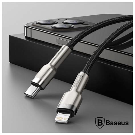 CATLJK A01 Cabo USB C Macho P Lightning Macho PD 20W 1m Cafule BASEUS