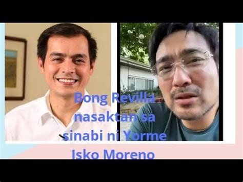 Bong Revilla Nasaktan Sa Sinabi Ni Yorme Isko Moreno Nagsalita Na Si