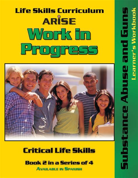 Life Skills Curriculum Arise Work In Progress Book 2 Substance Abuse