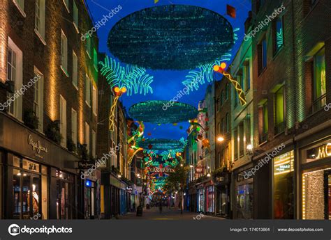 Christmas Lights On Carnaby Street London Uk Stock Editorial Photo