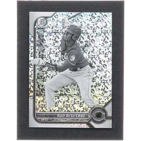 Elly De La Cruz Bowman Chrome Prospects Black And White Mini