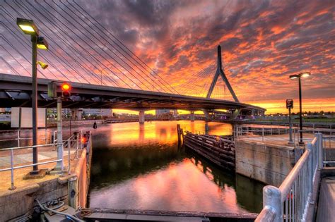 Zakim Bridge Sunset Photograph by Stas Burdan - Fine Art America