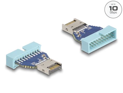 Delock Products 67130 Delock Usb 10 Gbps Adapter Pin Header Male To Internal Usb Type E Key A Male