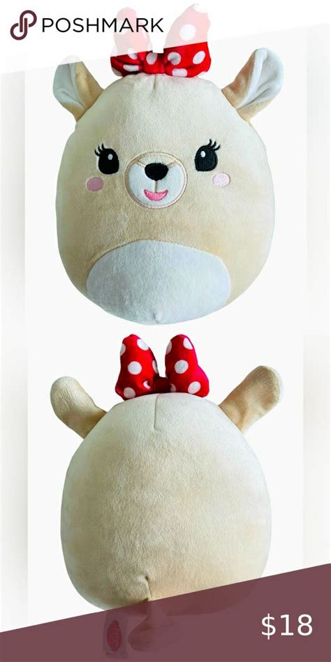 Squishmallows Rudolph The Red Nose Reindeer Clarice Plush Euc In