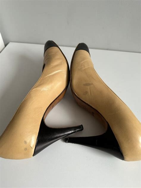 Classic Vintage Leather Nude Chanel Shoes Gem