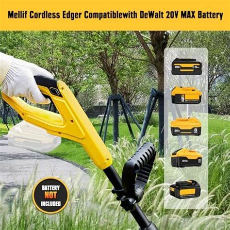 Cordless Edger For Dewalt V Max Battery Mellif Electric Lawn Edger