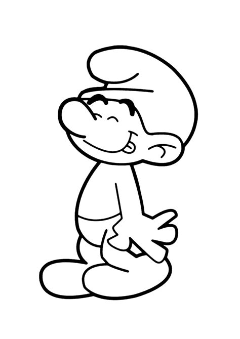 Smurf Desastrado Para Colorir Imprimir Desenhos