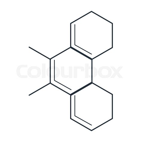 Molecule Representation Icon Stock Vector Colourbox