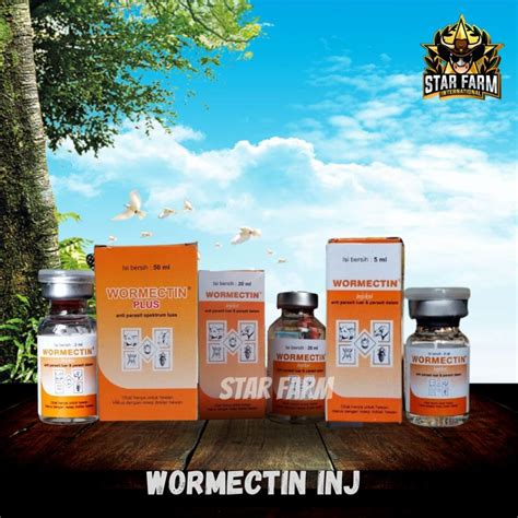 Jual Wormectin Ml Ml Ml Obat Kutu Dan Parasit Star Farm