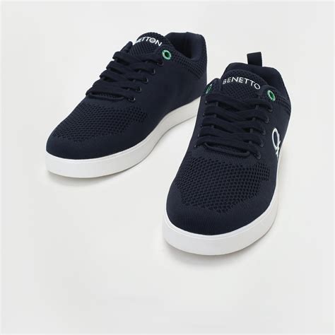 Buy United Colors Of Benetton Men Textured Lace Up Sneakers From United Colors Of Benetton At