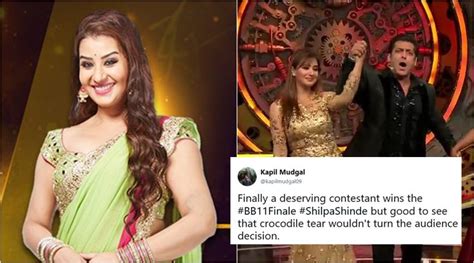 Shilpa Shinde’s the winner of Bigg Boss 11 finale, and Twitterati are ...