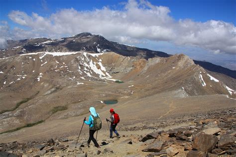Sierra Nevada peaks. A challenge for mountain lovers. The highest range
