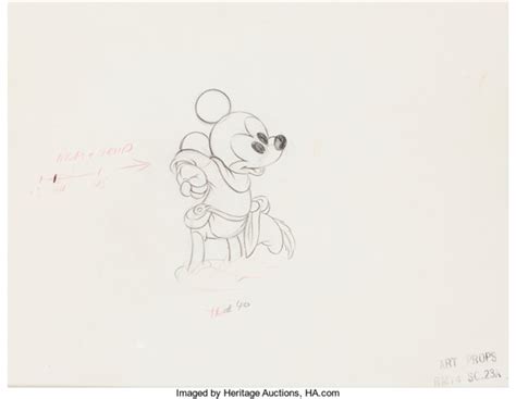 Brave Little Tailor Mickey Mouse Animation Drawing Walt Disney, 1938 by Walt Disney Studios on ...