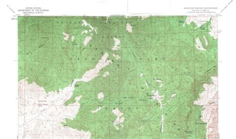 Mountain Springs Quadrangle Nevada 1957 Map Vintage USGS 15 Minute