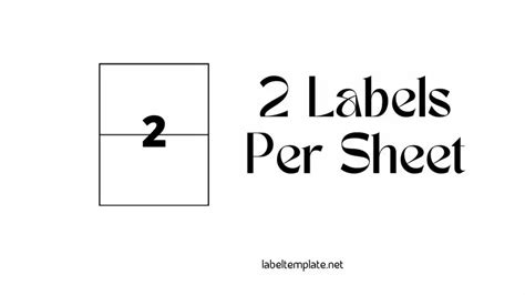 2 Labels Per Sheet Template Free - label template