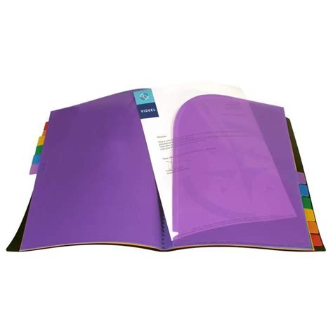 Viquel Rainbow Class Trieur Reliure Porte Document En Plastique