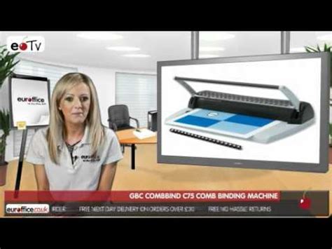 Gbc Combbind C Comb Binding Machine Youtube