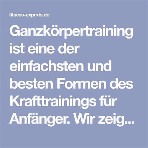 Ganzkörper Trainingsplan Basic science fitness de Krafttraining