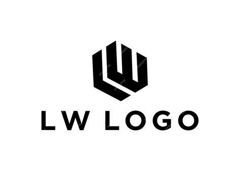 Premium Vector | Lw logo design vector illustration