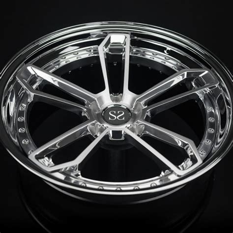 Custom Design Blue Brushed Spokes Monoblock 1 Piece Luxury Forged