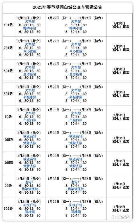 白城发布信息直通车来了（事关春节期间公交车运营时间！）的需求乘客市委宣传部