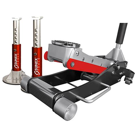 Sunex Ton Service Jack With Quick Lifting System With Jack Stands