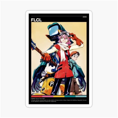 Flcl Anime Poster Print Poster Sticker For Sale By Animeposterssop