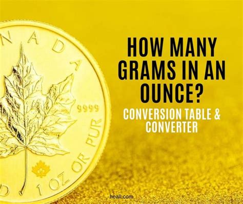 How Many Grams In An Ounce {conversion Table And Converter}