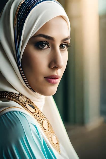 Premium Ai Image A Beautiful Asian Muslim Woman Wearing Hijab