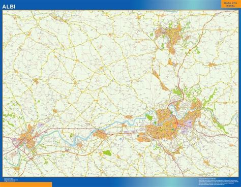 Albi Wall Map Digital Maps Netmaps UK