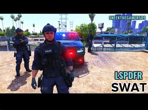 Gta Police Officer Swat Unit Gta Lspdfr Mod K Youtube