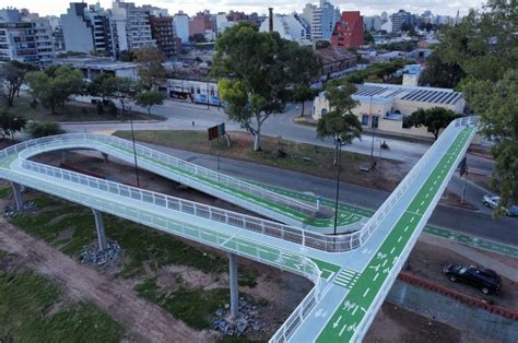 En fotos así se se ve la ciclovía en altura que inauguraron en Córdoba