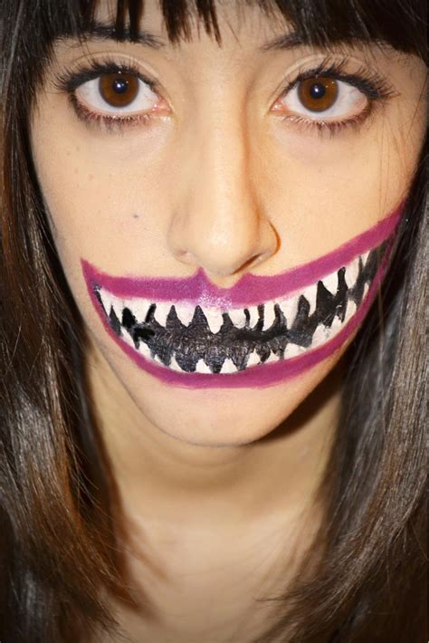 Simpler Monster Mouth | Monster mouth, Halloween face makeup, Face makeup