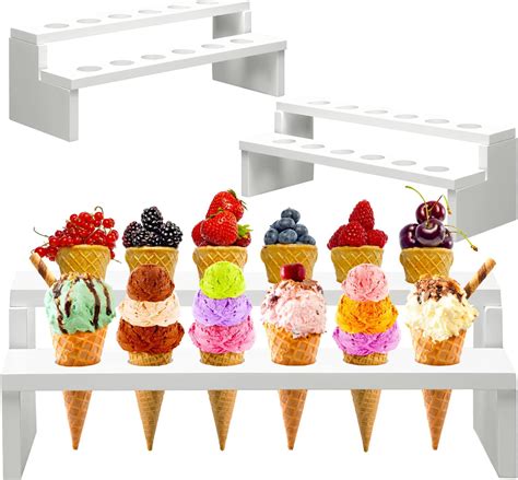 Amazon Toopilat Ice Cream Cone Holder Tier Acrylic Ice Cream