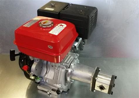 Hydraulikaggregat 14PS Benzin Motor Pumpe bis zu 54ltr min für