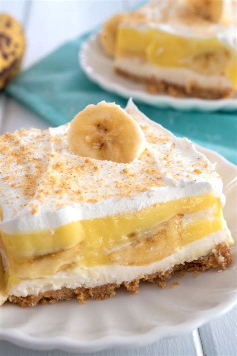 No Bake Cheesecake Banana Dessert Recipe