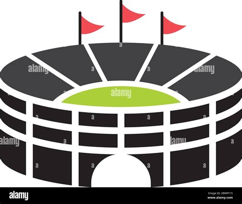 Stadium Graphic Design Template Vector Isolated Stock Vector Image